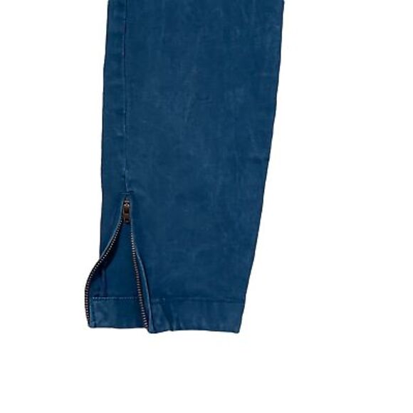 Ann Taylor Loft Ankle Jeans Size 4 Turquoise Stretch Zip Denim Womens 30X28 - Picture 3 of 5